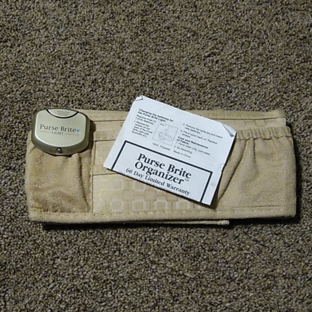 Purse Brite Organizer with purse Brite light